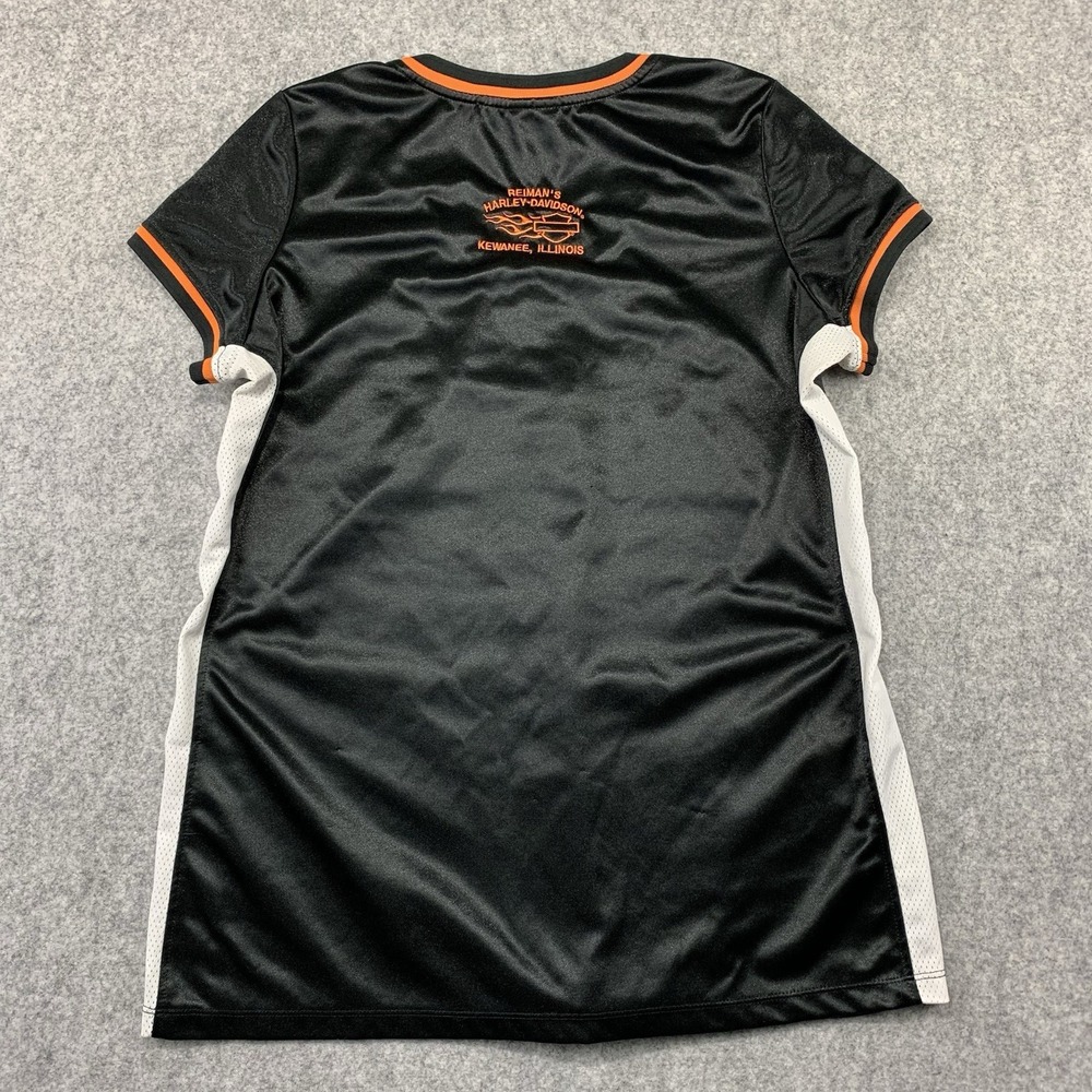 Harley-Davidson Embroidered Jersey Size XL Kewanee IL Polyester T Shirt - Picture 7 of 8